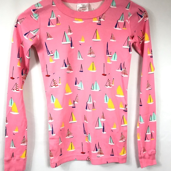 Hanna Andersson Colorful Sailboat Pajama Set Pink - Picture 3 of 8